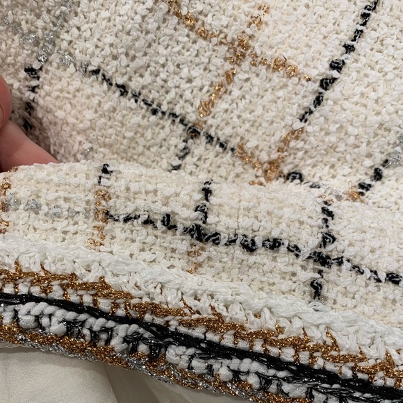 Chanel Sz 36/Small Robot white/off-white tweed skirt 2017 Data Center collection - Picture 4 of 7